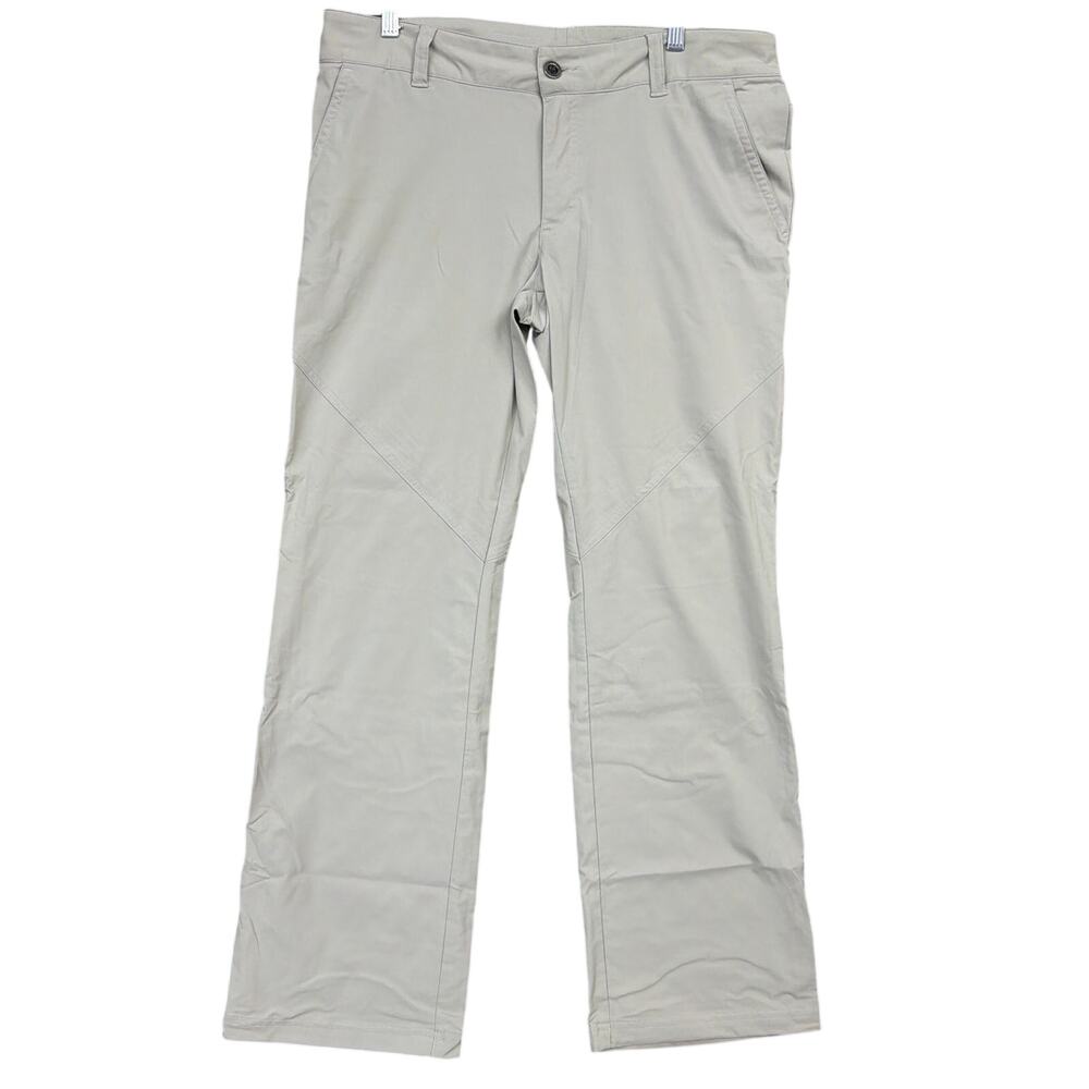 Columbia Womens Pants Gray Omni-Shield Mid Rise Straight Nylon Stretch 14